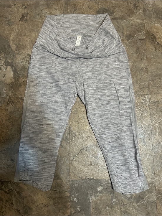 lululemon athletica Pants - lululemon athletica Light Gray Space-Dyed Capri Leggings